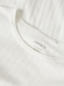 NAME IT Langærmet Bluse Vibse Cloud Dancer